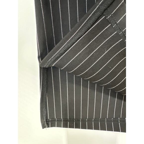 Superdown Kristina Jumpsuit in Black White Pinstripes Size M Mob Wife Strapless - Picture 11 of 15